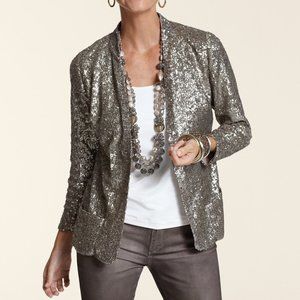 CHICO'S "All Over Sequin" Jacket _NWT - Gorgeous